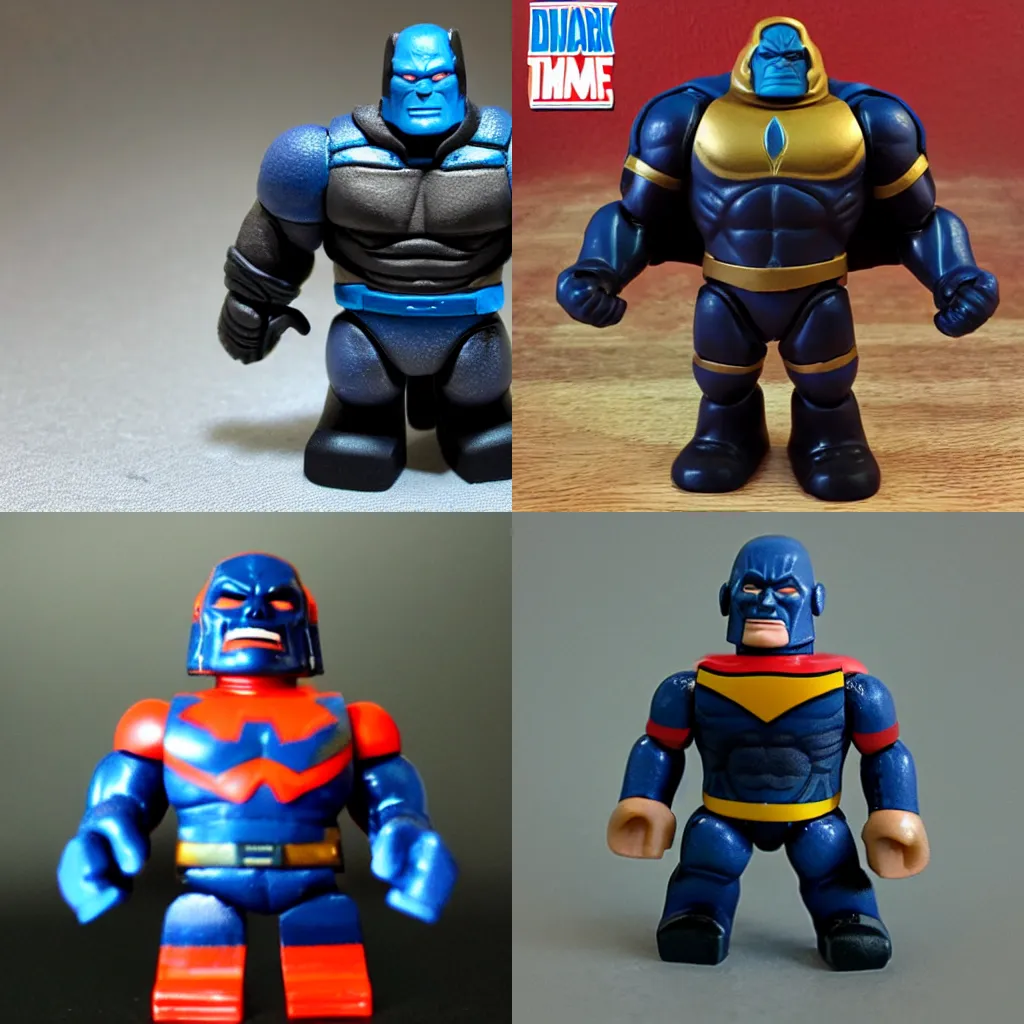 Prompt: Darkseid as mini figure, toy