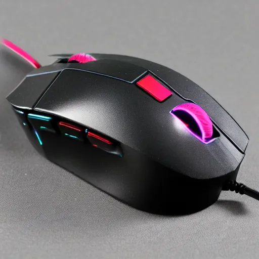 Prompt: a RGB gaming mouse, animal mouse, RGB animal mouse