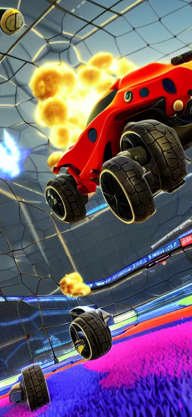 Image similar to rocket league by shunji dodo, 8 k resolution, photo, high quality