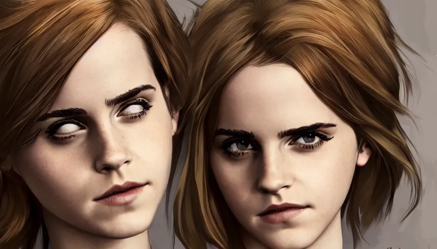 Image similar to emma watson by shingo araki, hyperdetailed, artstation, cgsociety, 8 k