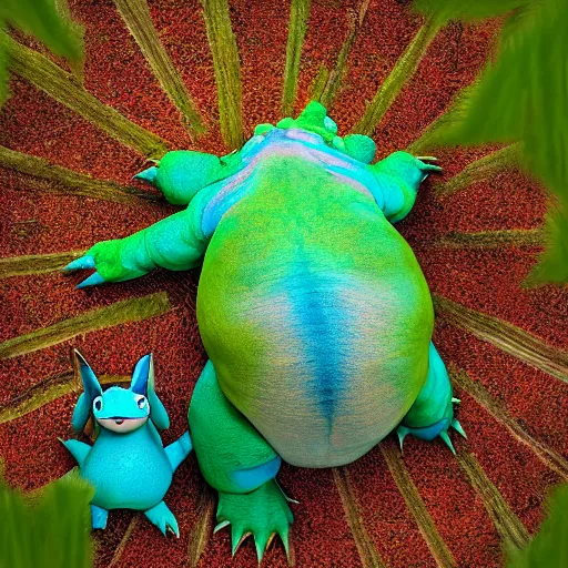 Prompt: national geographic photo of venusaur, pokemon in the wild, intricate, portrait, 8 k highly professionally detailed, hdr, award winning