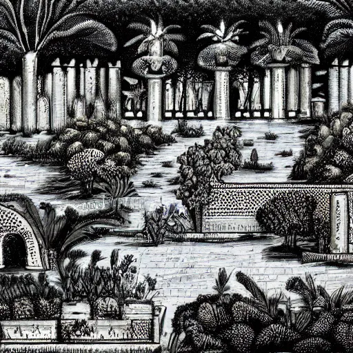 Prompt: Gardens of Babylon