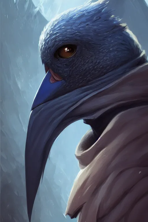 Image similar to kenku, highly detailed, d & d, fantasy, portrait, highly detailed, headshot, digital painting, trending on artstation, concept art, sharp focus, illustration, art by artgerm and greg rutkowski and magali villeneuve