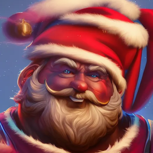 Image similar to Santa Claus is Thanos, hyperdetailed, artstation, cgsociety, 8k