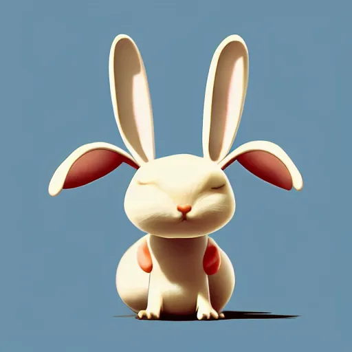 Image similar to goro fujita illustration of a cute bunny, art by goro fujita, plain drawing, concept art, sharp focus, artstation