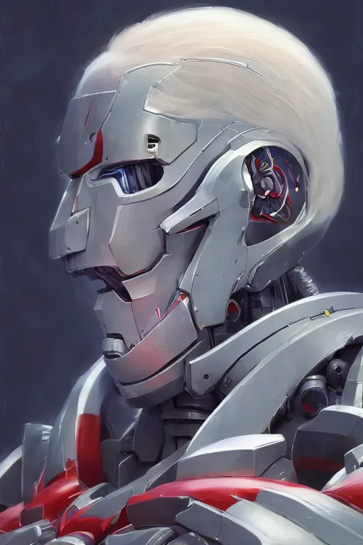 Prompt: portrait of joe biden as super mecha anime robot, joe biden, joe biden, joe biden, intricate, highly detailed, smooth, artstation, digital illustration by ruan jia and mandy jurgens and artgerm and wayne barlowe and greg rutkowski and zdislav beksinski