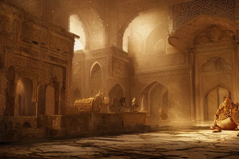 Prompt: the most amazing dream you ever had about ancient persia, hyper realistic, ambient lighting, concept art, intricate, hyper detailed, smooth, dynamic volumetric lighting, octane, cinematic