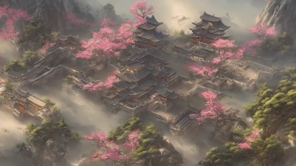 Image similar to beautiful painting of ancient china, unreal engine, ross tran, cinematic, intricate detail