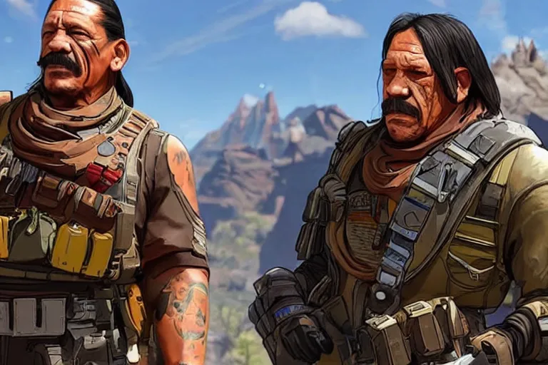 Image similar to danny trejo in apex legends