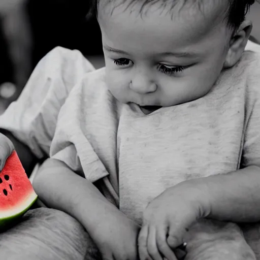 Image similar to watermelon carving of an infant