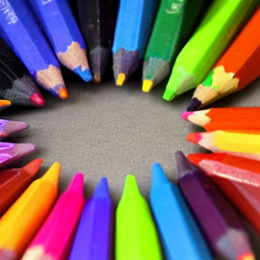 Image similar to crayola crayons shiv, full photo, photography, realistic