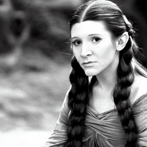 Image similar to young Carrie fisher as Tauriel