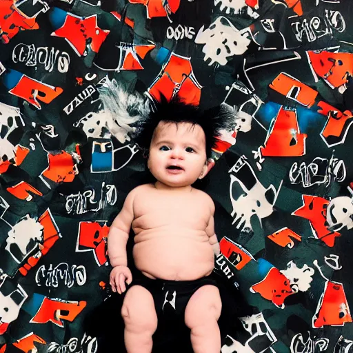 Image similar to baby punk