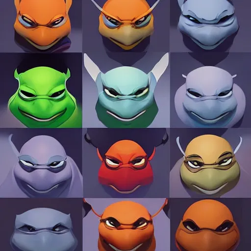 Prompt: face icon stylized minimalist teenage mutant ninja turtles, loftis, cory behance hd by jesper ejsing, by rhads, makoto shinkai and lois van baarle, ilya kuvshinov, rossdraws global illumination