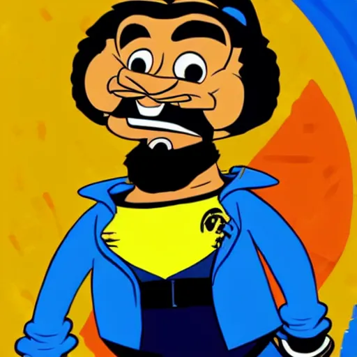 Image similar to the rapper drake as a looney tunes character, high detailed cartoon, looney tunes