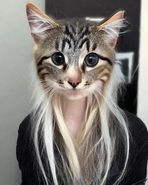 Prompt: trends in cat edgy hairstyles