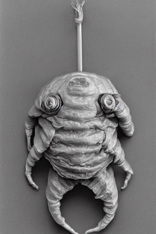 Image similar to tardigrade, shot by robert mapplethorpe