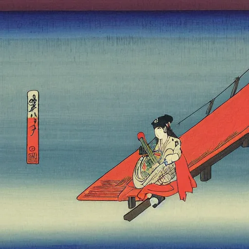 Image similar to kikis delivery service by ando hiroshige, detailed