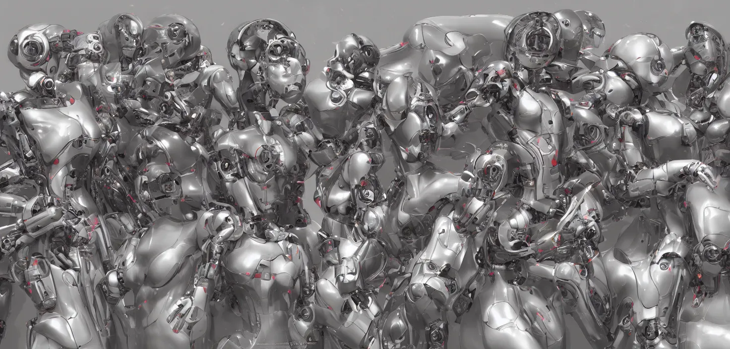 Prompt: robot orgy, digital art CGSociety