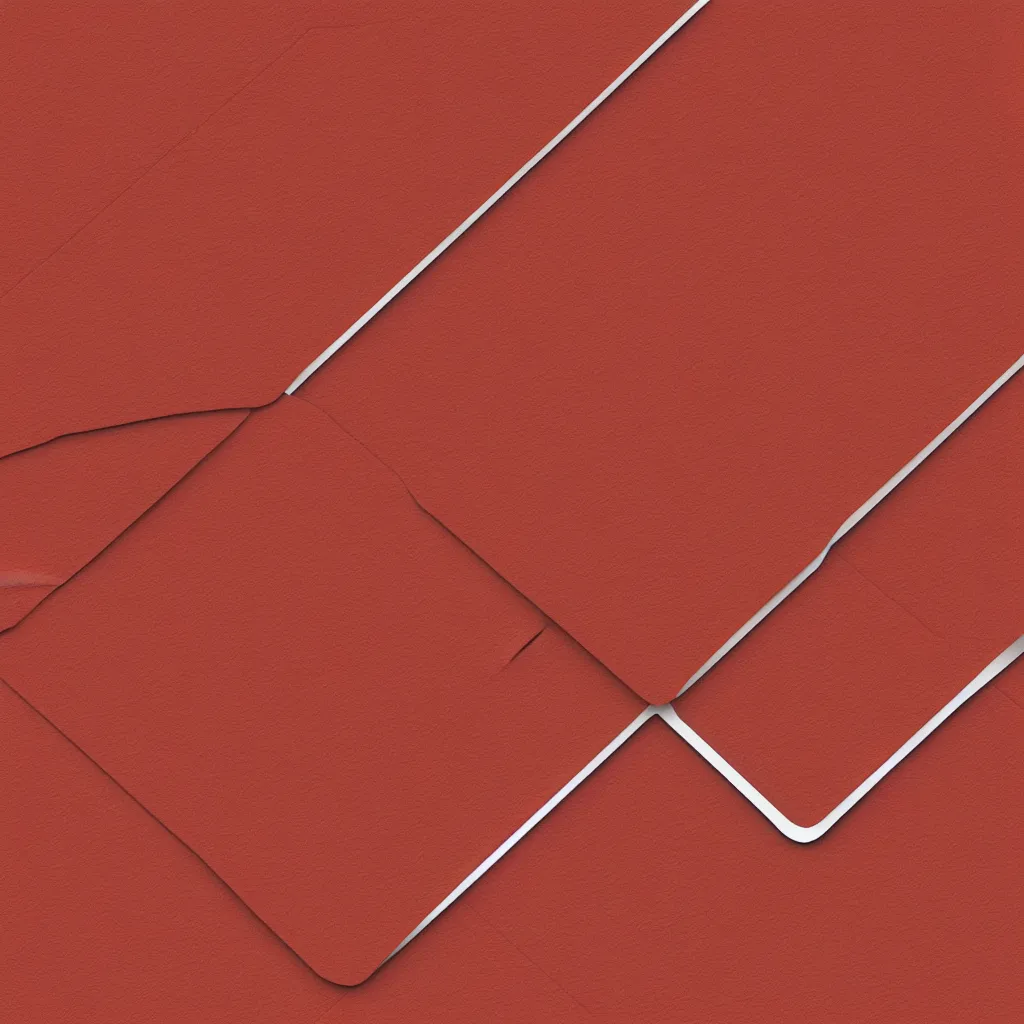 Prompt: top-down view of an envelope on top of a red surface, 8k, high detail, photorealistic, proper shading