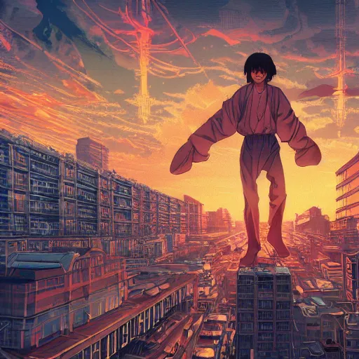 Prompt: the second coming of zhongli by dan mumford, yusuke murata, makoto shinkai, ross tran, cosmic, heavenly, god rays, intricate detail, cinematic, 8 k, cel shaded, unreal engine, featured on artstation, pixiv, anime style, genshin impact