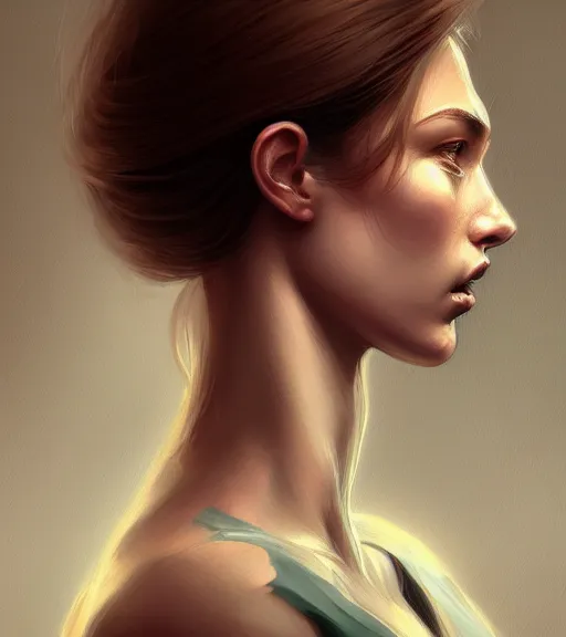 Image similar to portrait of a woman in heightened detail, poised, intense emotion, detailed facial expression, detailed surroundings, intricate, elegant, highly detailed, centered, digital painting, artstation, concept art, smooth, sharp focus, illustration, by ( pokemon ), wlop