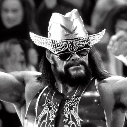 Prompt: President of the United States Macho Man Randy Savage