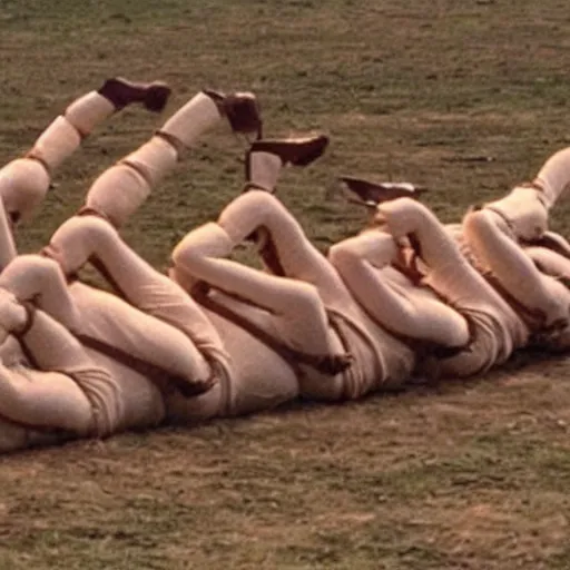 Image similar to human centipede