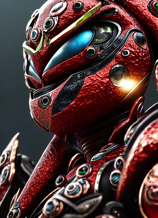 Prompt: japan kamen rider with oval eyeballs, intricate detail, royo, whealan, giger, klimt, hd, octane render, unreal engine,