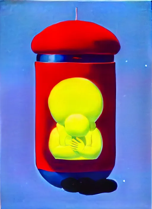 Image similar to grenade by shusei nagaoka, kaws, david rudnick, airbrush on canvas, pastell colours, cell shaded, 8 k