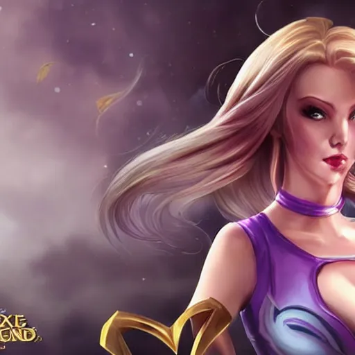 Image similar to photograph of a woman who looks like lux from league of legends