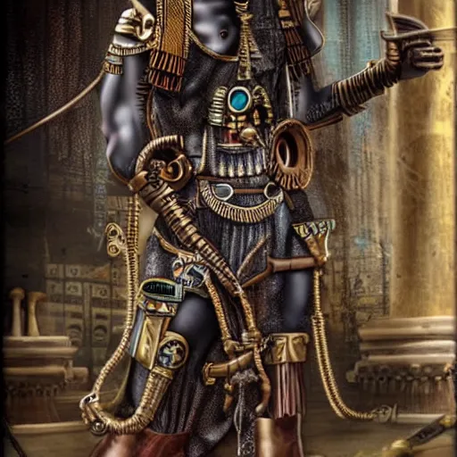 Image similar to steampunk ancient egyptian