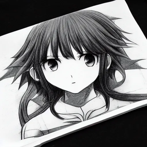 Anime Girl Art Notebook Anime Art Notebook Anime Journal Art Anime