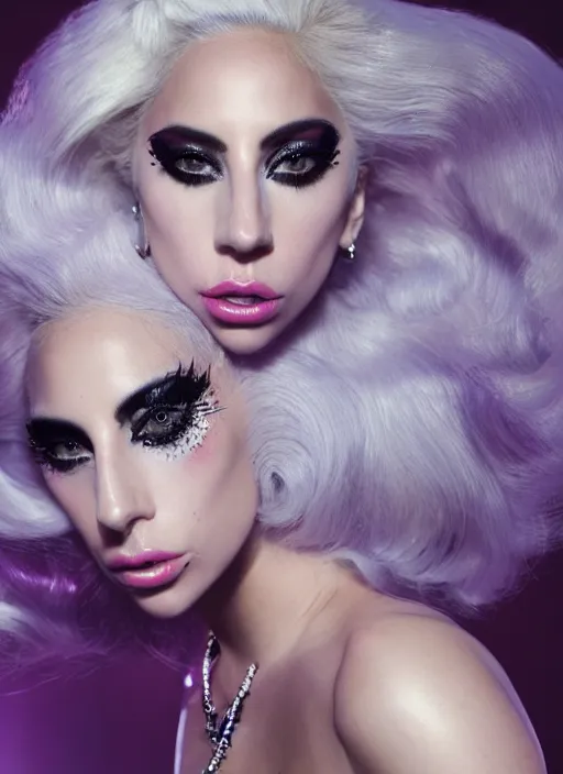 Image similar to lady gaga photoshoot by nick knight editorial studio lighting Highly realistic. High resolution. Highly detailed. Dramatic. 8k.4k.