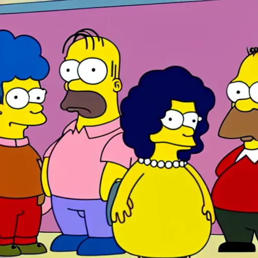 Image similar to kim kardashian in the simpsons super high quality 4k HD