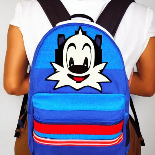 Image similar to a backpack embroidery Barack Obama sonic the hedgehog super Mario