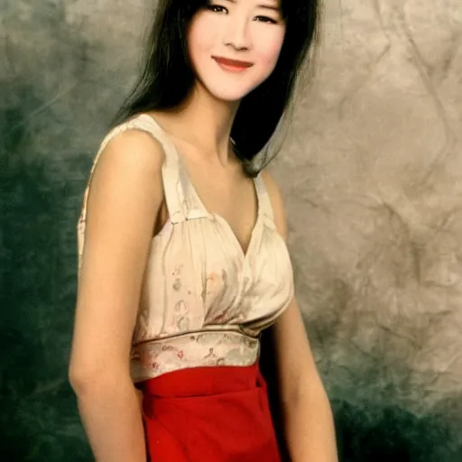 Image similar to face of 20 year old Chinese Sophie Marceau