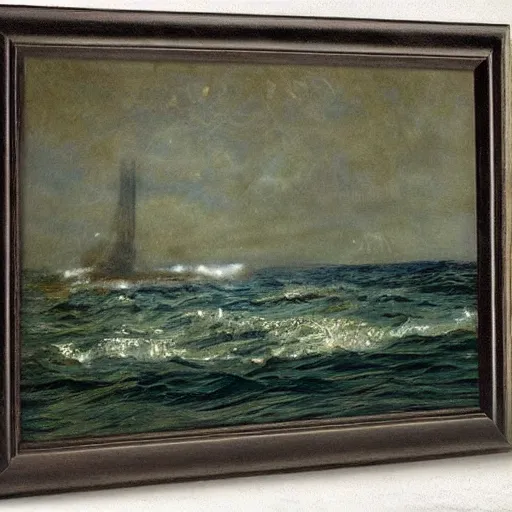 Prompt: deep sea by alfred stevens