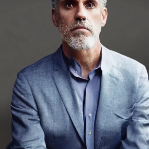 Prompt: jordan peterson the peak of human physical men perfection