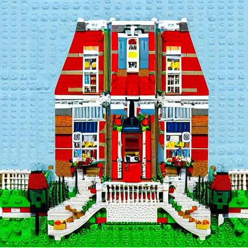 Prompt: lego house, highly detailed, digital painting