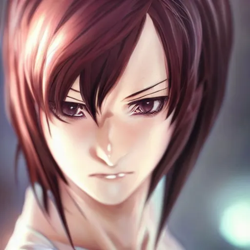 Image similar to anime mikasa ackerman, bokeh, beautiful face!!!!, 2 7 years old, sharp focus, cg animation, lifelike, animated, realistic, character select portrait, by artgerm, greg rutkowski, alphonse mucha, 3 d