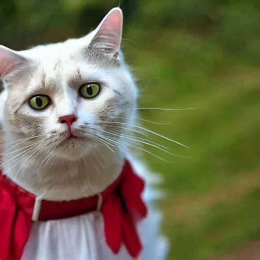 Image similar to a cat wearing a traditional polish costume