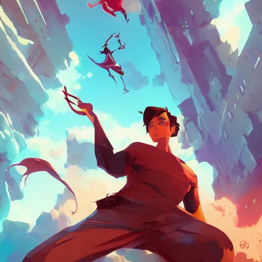 Image similar to hero world rockoa €™ s modern life, behance hd by jesper ejsing, by rhads, makoto shinkai and lois van baarle, ilya kuvshinov, rossdraws global illumination