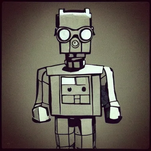 Prompt: A cute hipster Cyberman