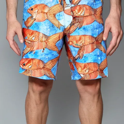 Image similar to fish in shorts