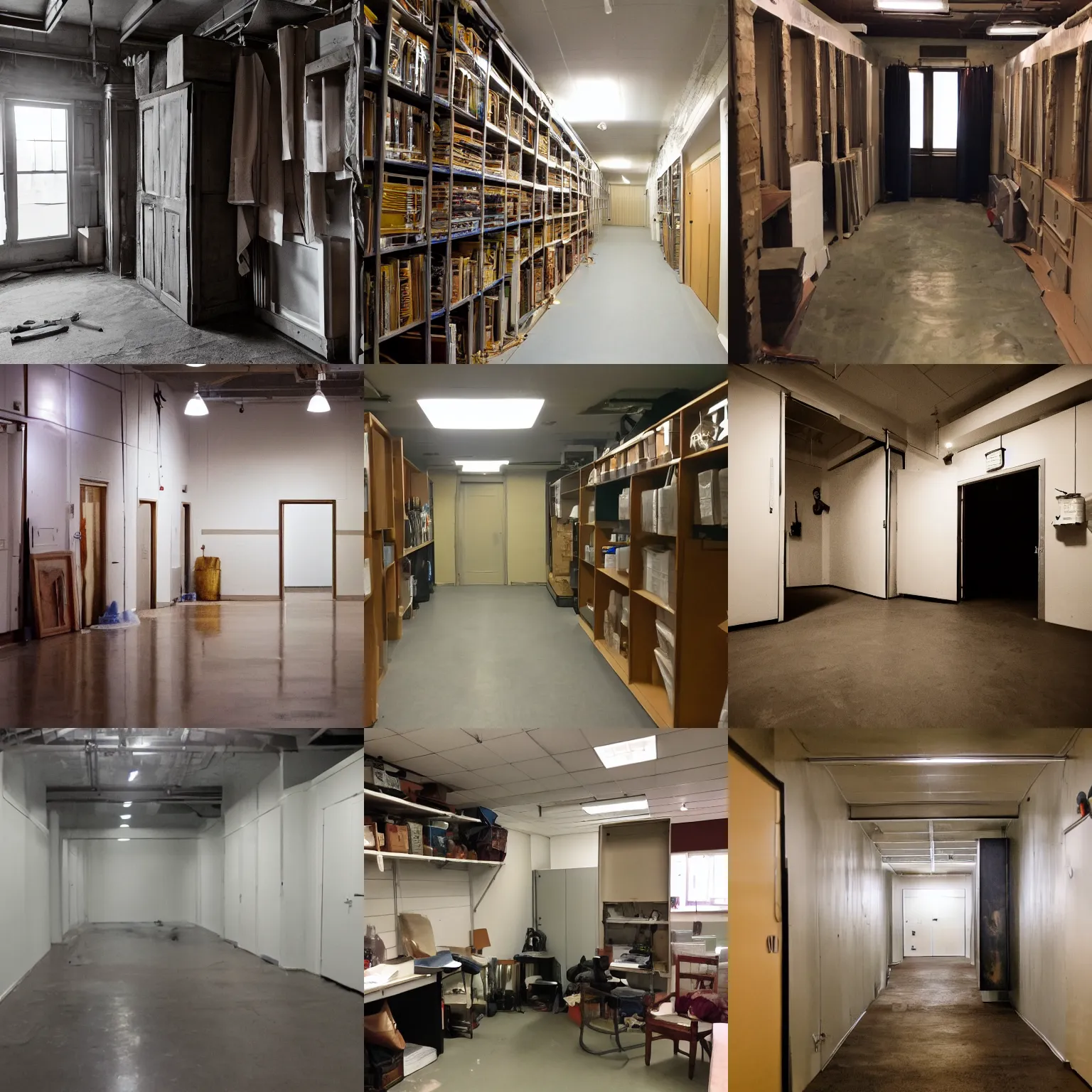 Prompt: the liminal space in the backrooms