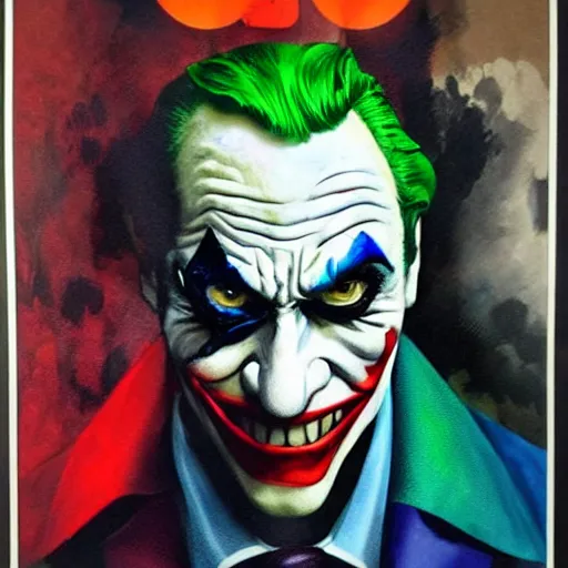 Prompt: photorealistic picture, by alex ross, arthur fleck joker comic poster issues 1, gouache and wash paints, fine details, fine intricate, fine facial proportionate, fine body proportionate, fine fix broken line, fine fix duplicate line, fine background proportionate, smooth focus, sharp details, bokeh, 4 k, fine 5 k details