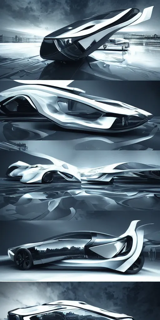 Prompt: sci-fi 3d car zaha hadid wall structure logotype car on the coronation of napoleon painting digital billboard in the middle trending on artstation octane render pinterest keyshot product render pinterest reflections gloss shiny artwork in style of Sheng Lam