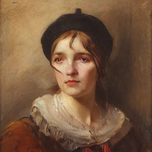 Image similar to photo of young woman by jan matejko