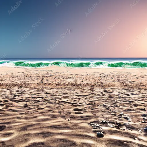 Prompt: photorealistic! Very polluted beach, cinematic, 8K